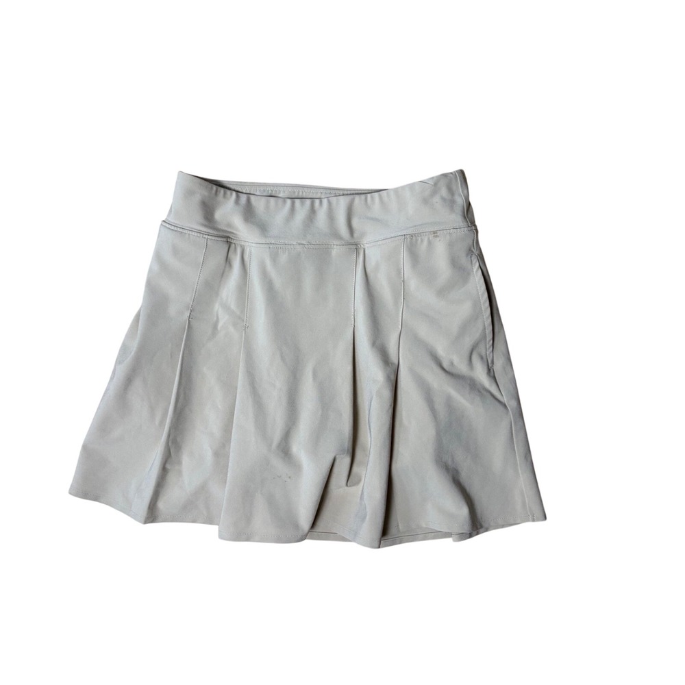 Abercrombie Kids Tan Pleated Active Skort Girls Size 11/12 Khaki Tennis Skirt